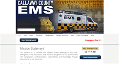 Desktop Screenshot of callawayambulance.org